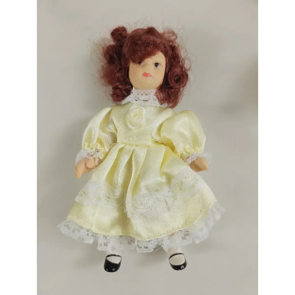 Victorian Mini Porcelain Doll 5 1/4
